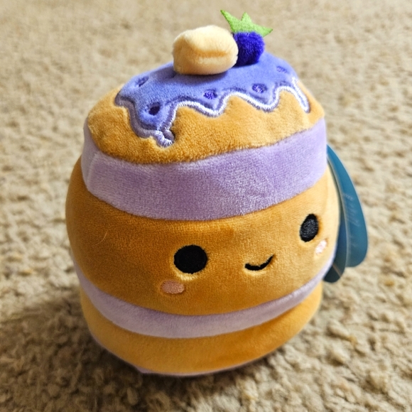 Squishmallows Other - NWT Squishmallows Paden the Blueberry Pancakes 5"